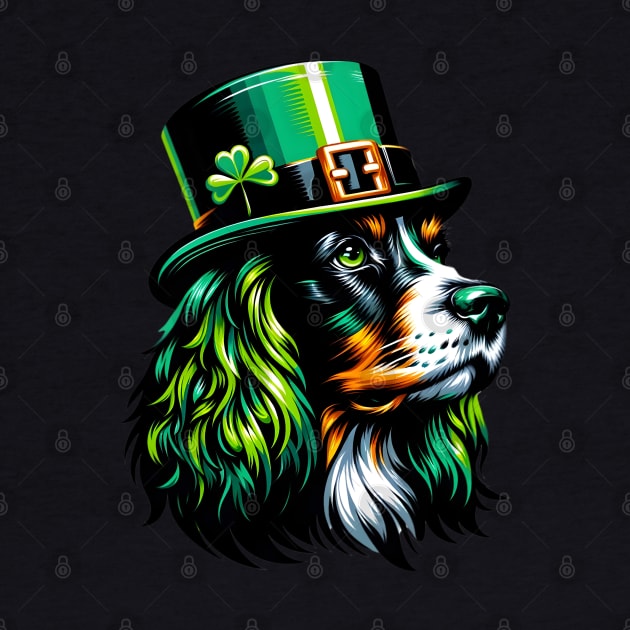 Field Spaniel Enjoys Saint Patrick's Day Fun by ArtRUs